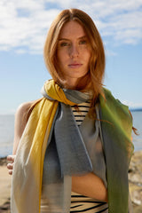 GERBERA linen blend scarf