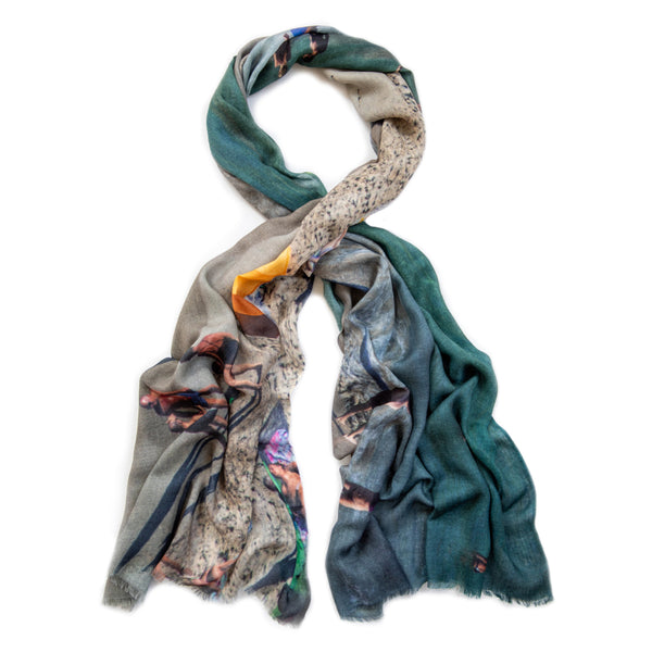 CALA SANTANYI skinny wool scarf