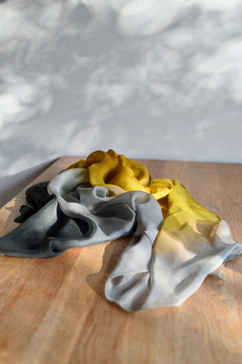 GERBERA silk chiffon scarf