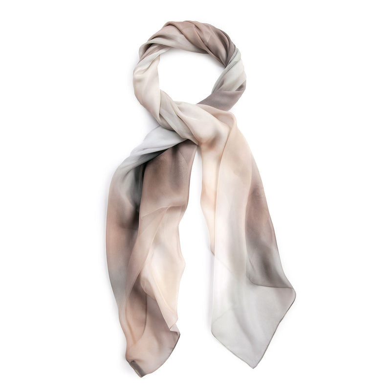 FREESIAS silk chiffon scarf