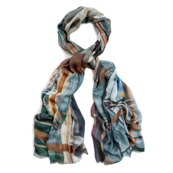PORTE FIGUERA skinny wool scarf