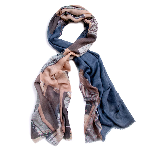 SANTA CATALINA skinny wool scarf