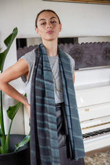 DOWNPOUR skinny wool scarf